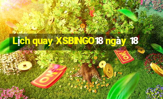 Lịch quay XSBINGO18 ngày 18