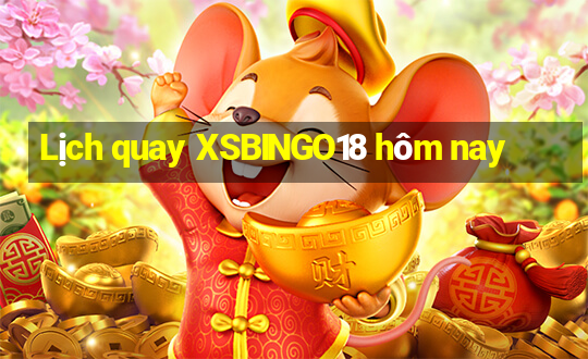 Lịch quay XSBINGO18 hôm nay